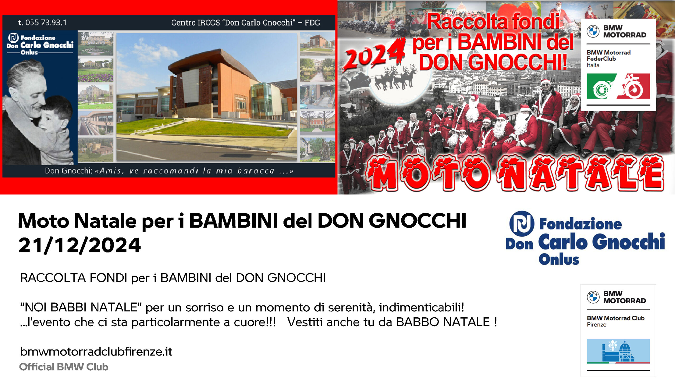 Moto Natale per i Bambini del Don Gnocchi